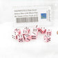 WKP00767E12 Pink Swirl Deluxe Dice with Black Pips D6 12mm (1/2in) Pack of 12