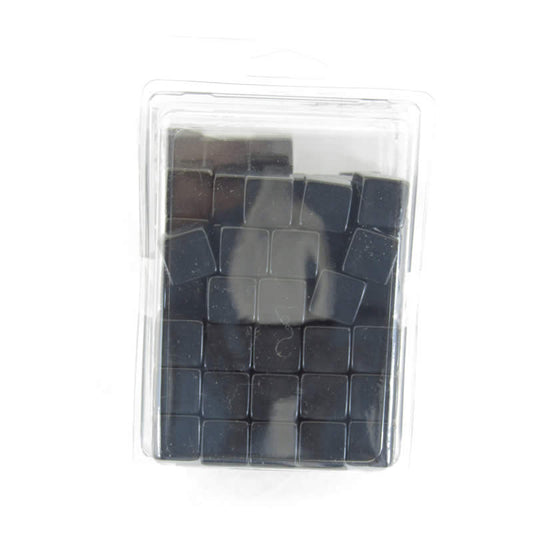 WKP01945B1 Black Blank Opaque Dice Counting Cubes D6 16mm (5/8in) Bulk Pack of 100 Main Image