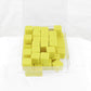 WKP01962E50 Yellow Blank Opaque Dice Counting Cubes D6 16mm (5/8in) Bulk Pack of 50 Main Image