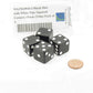WKP02084E4 Black Dice with White Pips Squared Corners 19mm (3/4in) Pack of 4 2nd Image