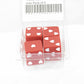 WKP03928E4 Red Sweetheart Dice with White Hearts D6 25mm (1in) Pack of 4 2nd Image