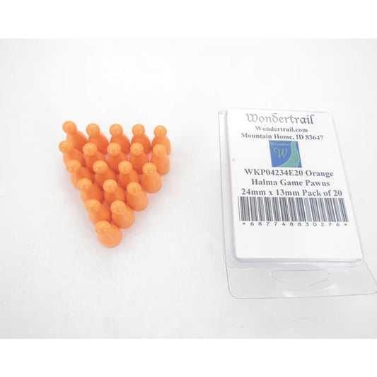 WKP04234E20 Orange Halma Game Pawns 24mm x 13mm Pack of 20 Main Image