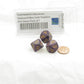 WKP06083E3 Hurricane Elemental Dice Gold Numbers D10 16mm Pack of 3 2nd Image