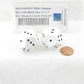 WKP12493E2 White Opaque Dice with Black Pips 1-4 x 3 D12 28mm (1.1 inch) Pack of 2 2nd Image