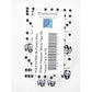 WKP18708E50 Panda Dice White Opaque Black Pips D6 16mm Pack of 50 Main Image
