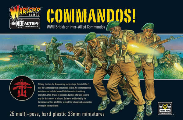 WLGWGBBI03 Bolt Action Commandos Miniature Warlord Games Main Image
