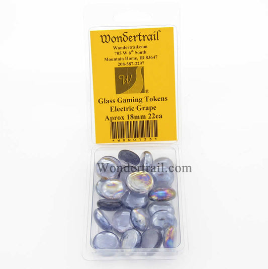 WON0133 Electric Grape Gaming Counter Tokens Aprox 18mm Pack of 22 Main Image