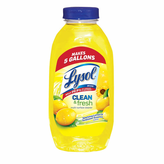 WONDS043 Lysol Lemon and Sunflower 10.75 Ounce Bottle Surface Cleaner Main Image