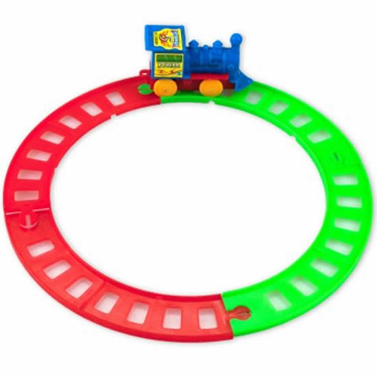 Walk Forward Train Set WONDSOC259 Wind Up Train and Track Toy Play Set Wondertrail