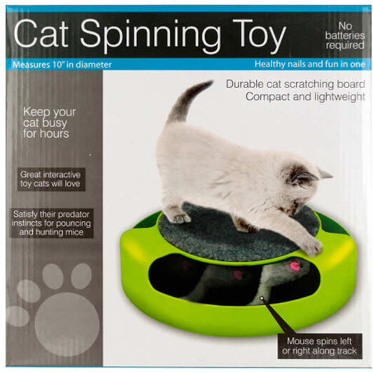 WONDSOC992 Cat Scatch Pad With Spinning Mouse Wondertrail Main Image