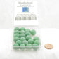 WONGM033 Green Frosted Marbels 14mm Glass Marbles Pack of 20 2nd Image