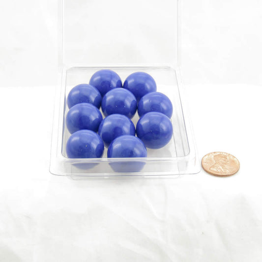 WONGM155 Dark Blue 19mm Glass Marbles Pack of 10 Wondertrail Main Image