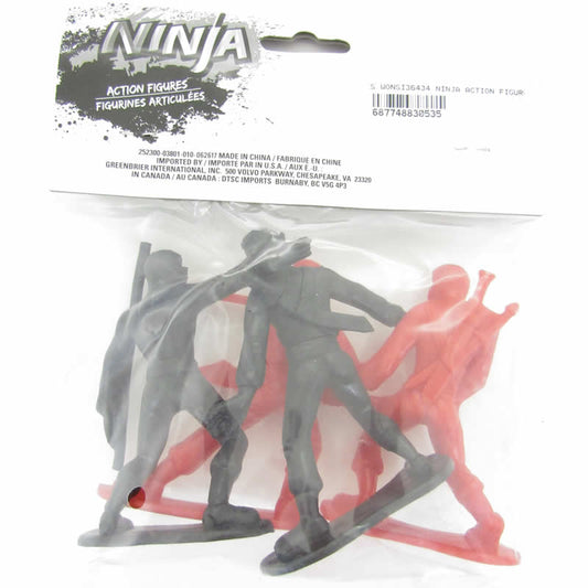 WONSI36434 Ninja Action Figures 4 Pack Wondertrail Main Image