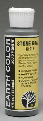 WOO1218 Stone Gray Pigment 4oz Bottle by Woodland Scenics Main Image