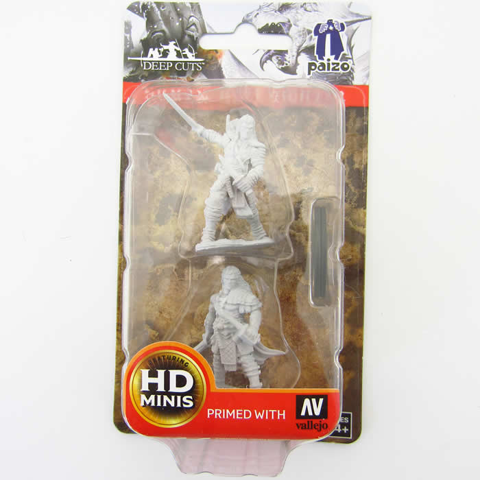 WZK72596 Human Male Fighter Pathfinder Battles Miniatures Unpainted Minis WizKids 2nd Image