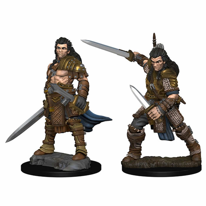 WZK72596 Human Male Fighter Pathfinder Battles Miniatures Unpainted Minis WizKids 3rd Image