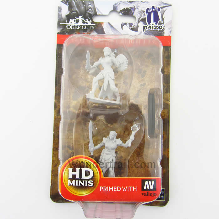 WZK72599 Elf Female Fighter Pathfinder Battles Miniatures Unpainted Minis WizKids 2nd Image