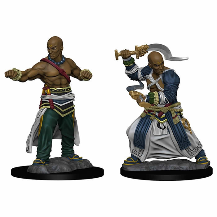 WZK72612 Human Male Monk Pathfinder Battles Miniatures Unpainted Minis WizKids 3rd Image