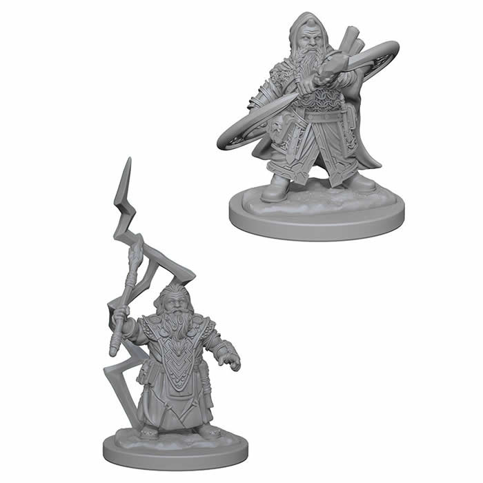WZK73188 Dwarf Male Sorcerer Pathfinder Battles Miniatures Unpainted Main Image
