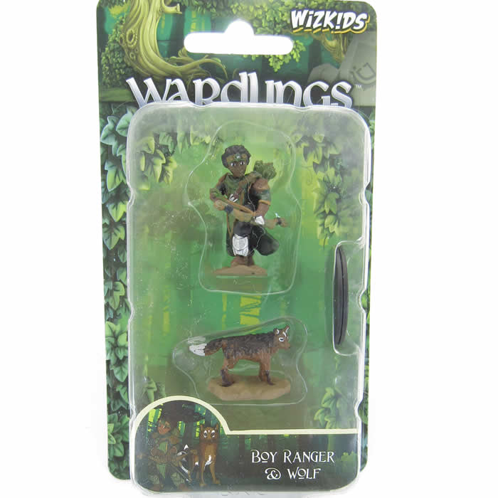 WZK73316 Boy Ranger and Wolf Miniatures Pre-painted Minis Wardlings 2nd Image