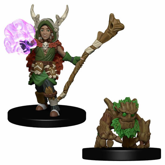 WZK73319 Boy Druid And Tree Creature Miniatures Pre-painted Minis Main Image