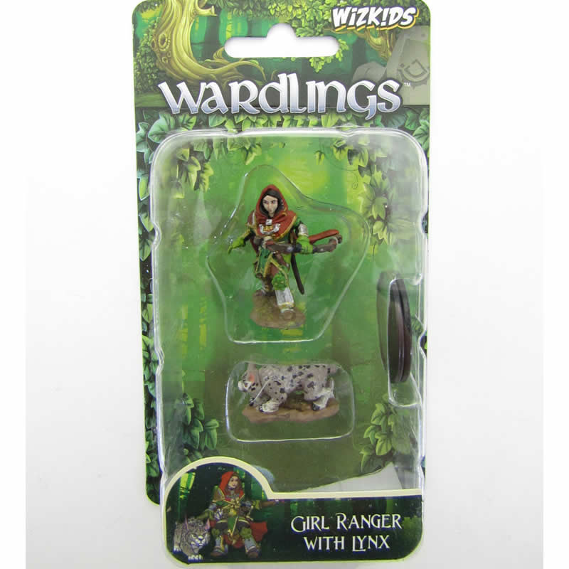 WZK73322 Girl Ranger And Lynx Miniatures Pre-painted Minis Wardlings 2nd Image