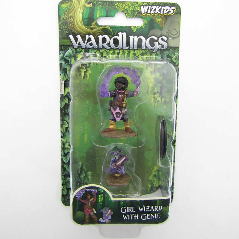 WZK73323 Girl Wizard And Genie Miniatures Pre-painted Minis Wardlings 2nd Image