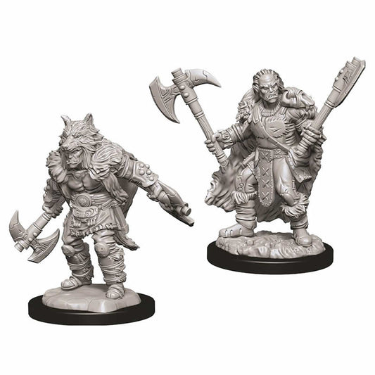 WZK73704 Male Half-orc Barbarian Nozurs Marvelous Miniatures D&D Unpainted Main Image