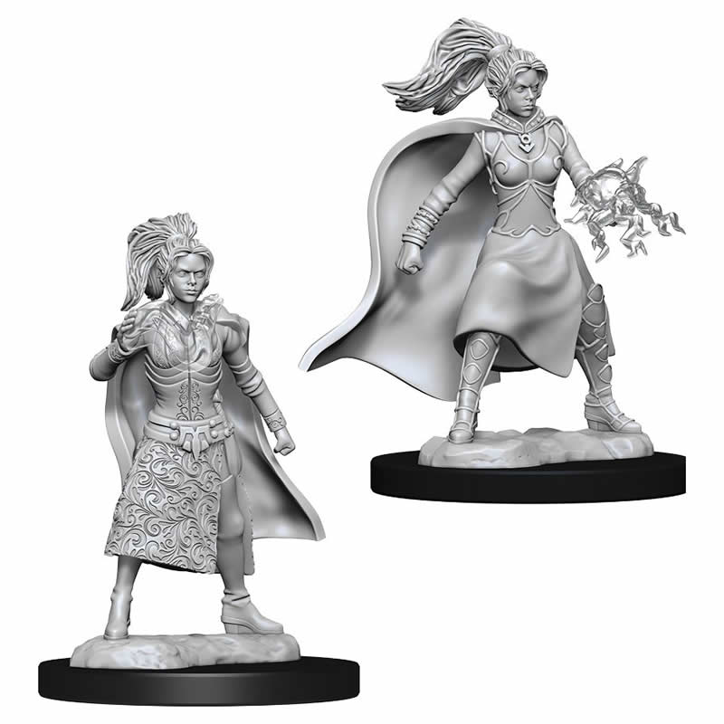 WZK73832 Female Human Sorcerer Nozurs Marvelous Miniatures D&D Unpainted Main Image