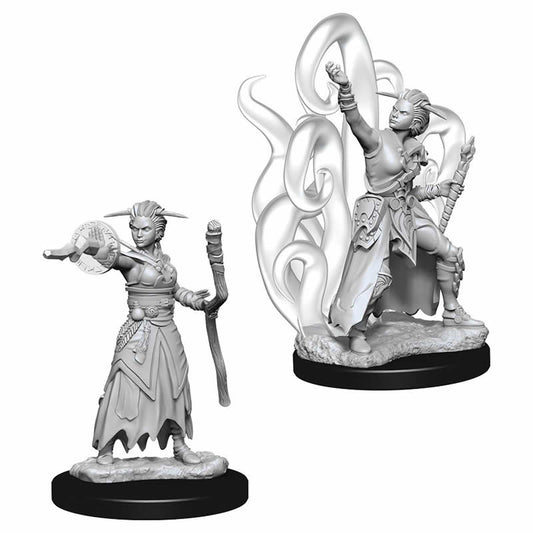 WZK73837 Female Human Warlock Nozurs Marvelous Miniatures D&D Unpainted Main Image