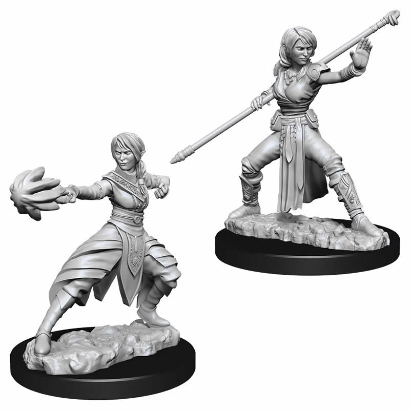 WZK73839 Female Half Elf Monk Nozurs Marvelous Miniatures D&D Unpainted Main Image