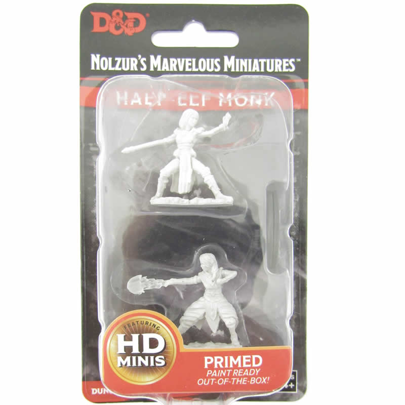 WZK73839 Female Half Elf Monk Nozurs Marvelous Miniatures D&D Unpainted 2nd Image