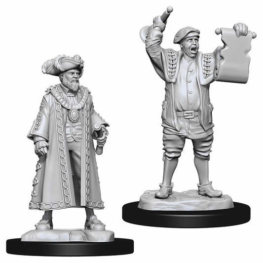 WZK73871 Mayor and Town Crier Miniature Deep Cuts Unpainted Miniatures Main Image