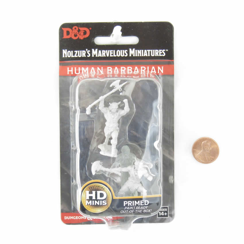 WZK90007 Male Human Barbarian Nozurs Marvelous Miniatures D&D Unpainted 2nd Image