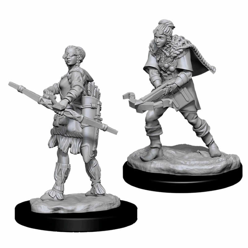 WZK90010 Female Human Ranger Nozurs Marvelous Miniatures D&D Unpainted Miniatures Main Image