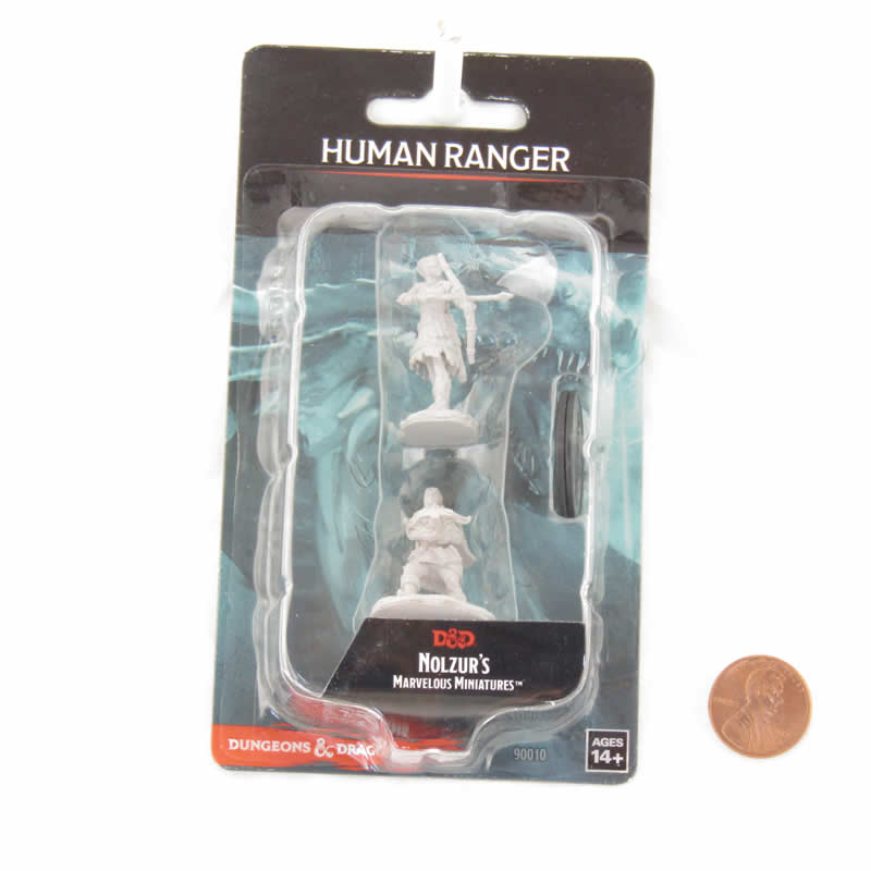 WZK90010 Female Human Ranger Nozurs Marvelous Miniatures D&D Unpainted Miniatures 2nd Image