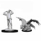 WZK90029 Green Dragon Wyrmling and Afflicted Elf Nozurs Marvelous Miniatures D&D Unpainted Miniatures Main Image