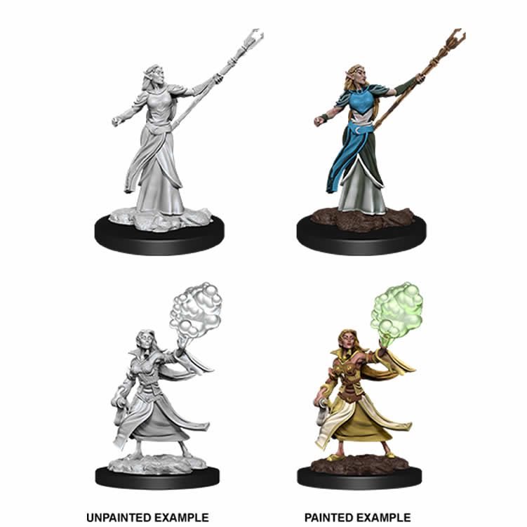 WZK90054 Female Elf Sorcerer Nozurs Marvelous Miniatures D&D Unpainted Miniatures 2nd Image