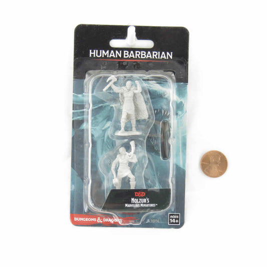 WZK90056 Barbarian Female Human Nozurs Marvelous Miniatures D&D Unpainted Miniatures Main Image