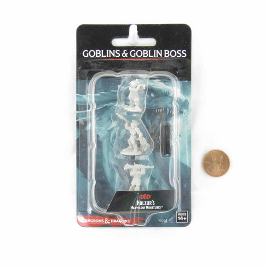 WZK90063 Goblins and Goblin Boss Nozurs Marvelous Miniatures D&D Unpainted Miniatures Main Image