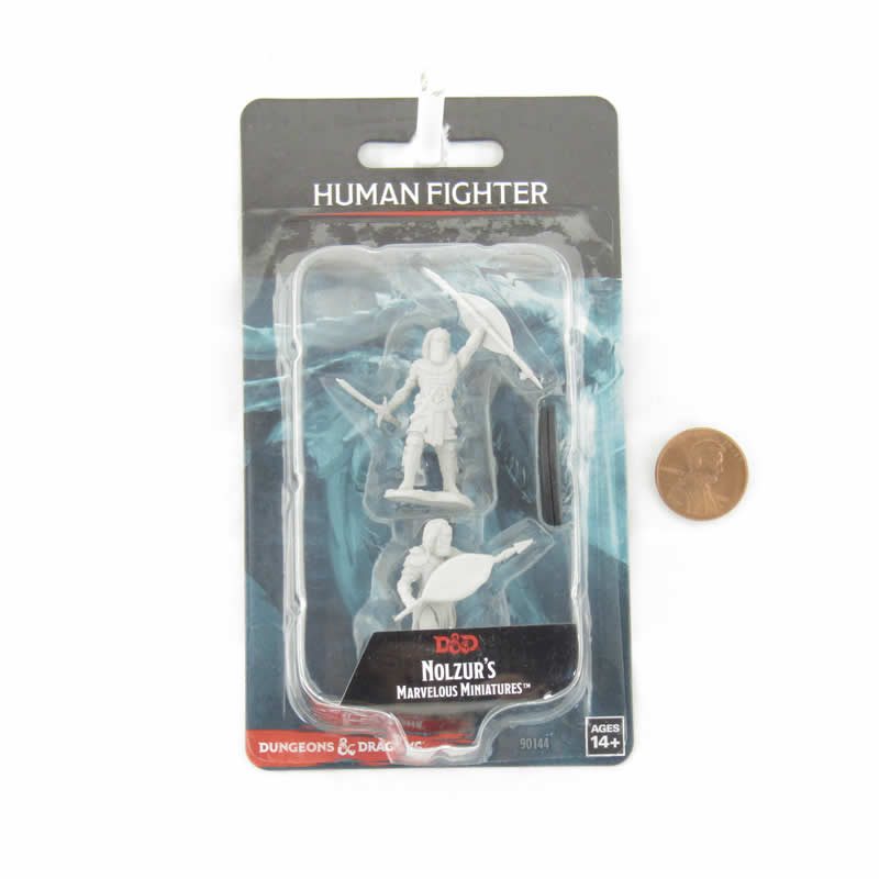 WZK90144 Human Fighter Male Nozurs Marvelous Miniatures D&D Unpainted Miniatures 2nd Image