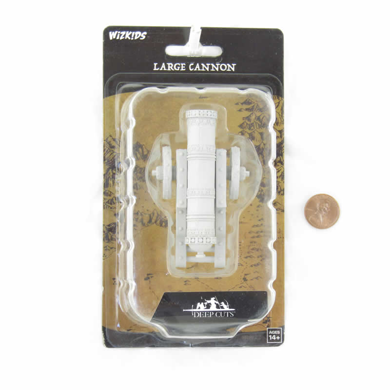 WZK90199 Large Cannon Miniature Accessories Deep Cuts Unpainted Miniatures 2nd Image