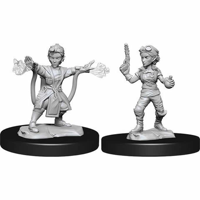 WZK90231 Gnome Artificer Female Nozurs Marvelous Miniatures D&D Unpainted Miniatures Main Image