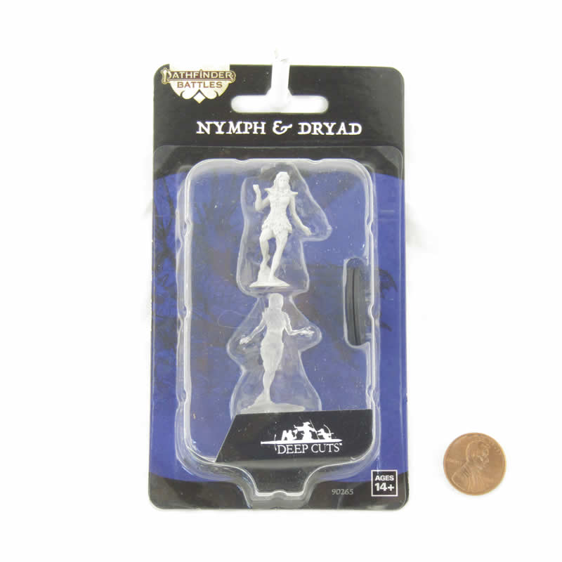 WZK90265 Nymph and Dryad Miniature Figure Pathfinder Battles Deep Cuts Unpainted Miniatures 2nd Image