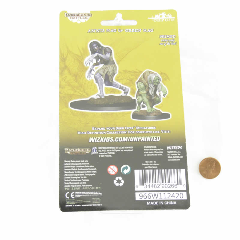 WZK90266 Annis Hag and Green Hag Miniature Figure Pathfinder Battles Deep Cuts Unpainted Miniatures 3rd Image