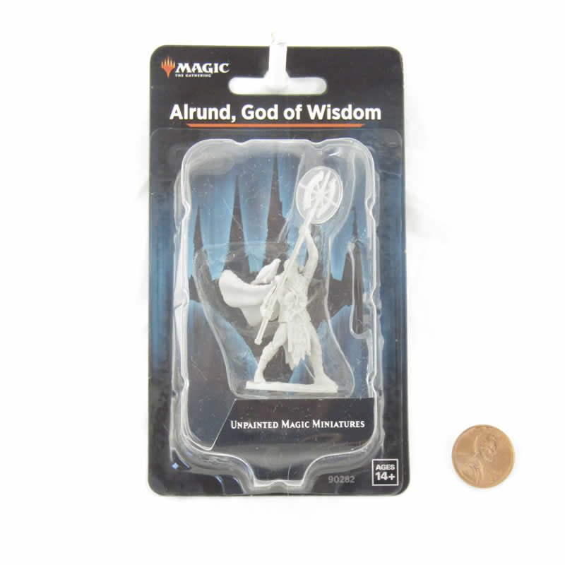WZK90282 Alrund God of Wisdom Unpainted Magic Miniature Figures Deep Cuts 2nd Image