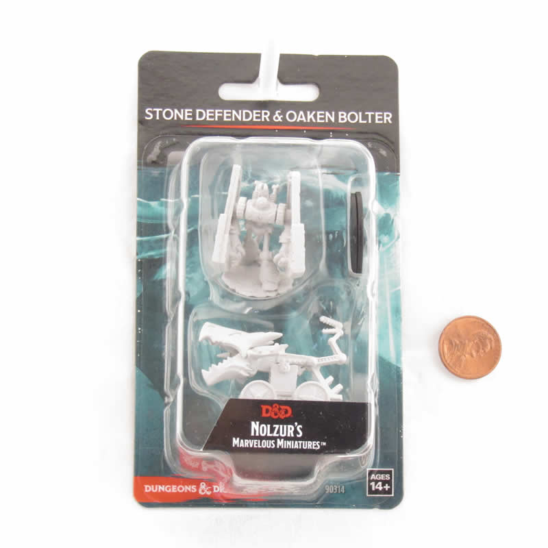 WZK90314 Stone Defender and Oaken Bolter Nozurs Marvelous Miniatures D&D Unpainted Miniatures 2nd Image