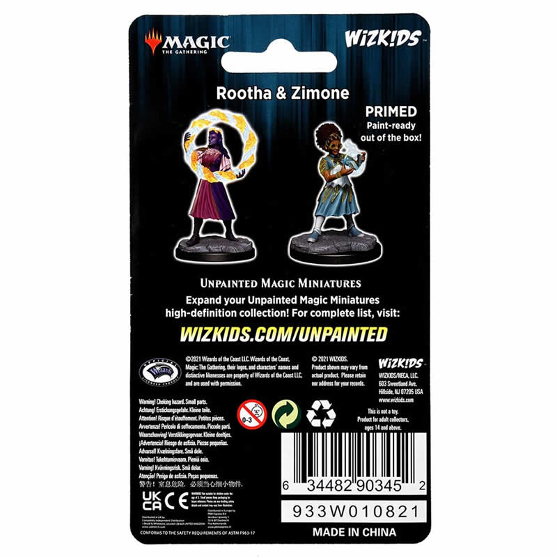 WZK90345 Rootha and Zimone Unpainted Magic Miniature Figures Deep Cuts 2nd Image