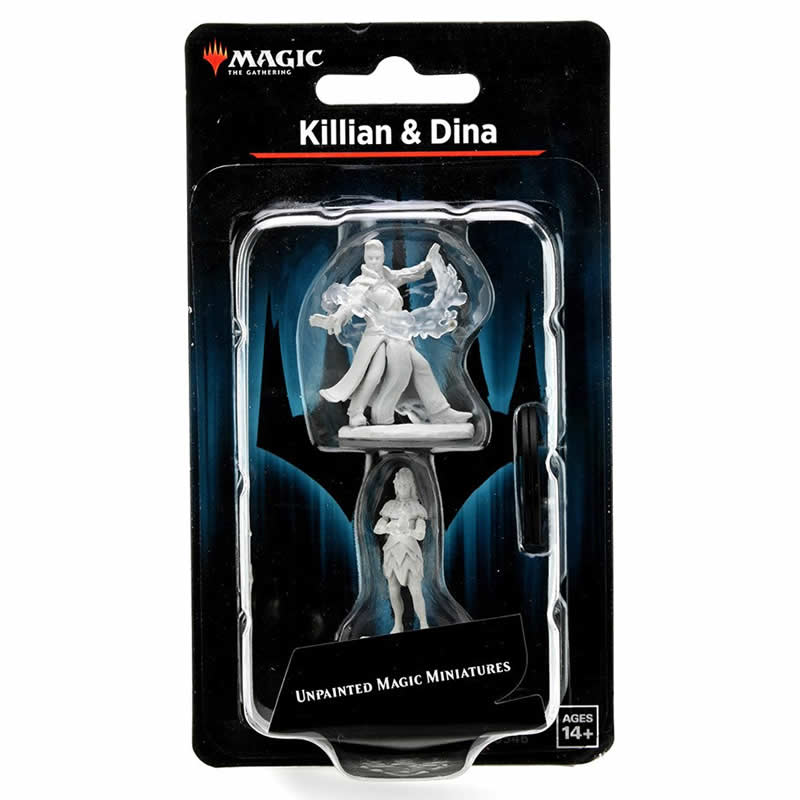 WZK90346 Killian and Dina Unpainted Magic Miniature Figures Deep Cuts Main Image