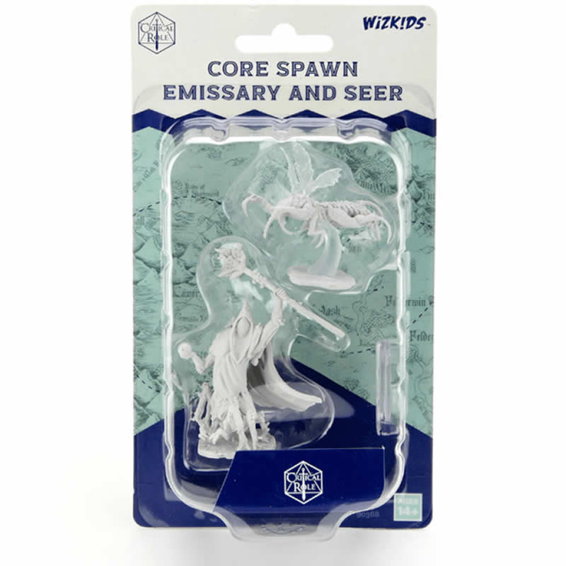 WZK90368 Core Spawn Emissary and Seer Unpainted Miniatures Critical Role Series Figures 2nd Image
